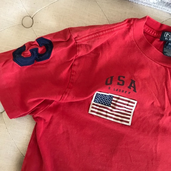 Ralph Lauren Red Large Pony Tee - size Medium - Picture 3 of 6